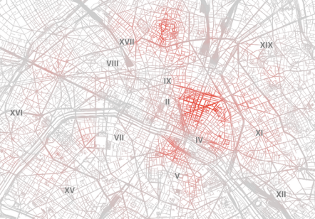 Heatmap of airbnb rentals in Paris